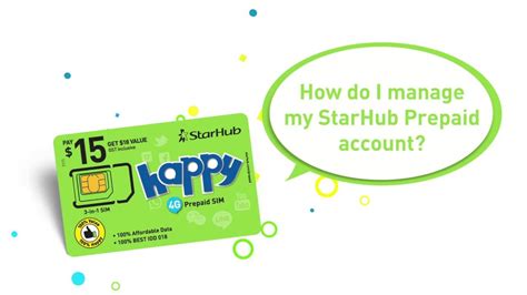 Guide to StarHub Happy Prepaid App .